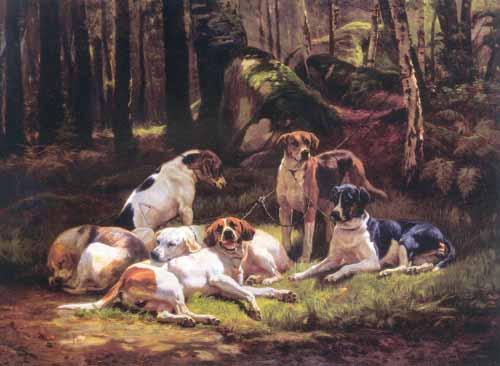 Carlo Saraceni Dogs oil painting picture